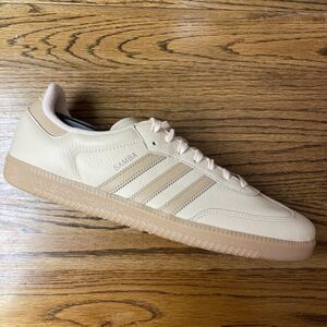 Adidas Samba OG JI3208 Men's Size 14 Magic Beige Leather Lifestyle Shoes NEW
